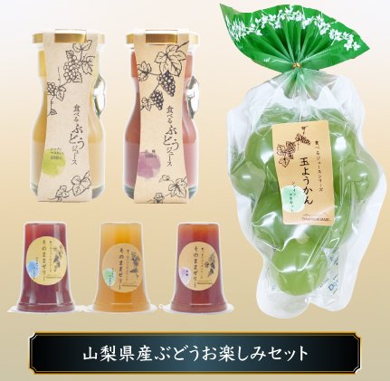 山梨県ぶどうお楽しみセット ジュース ゼリー 機能性表示食品 ギフト