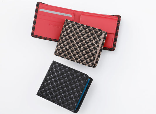 印傳屋 No.2803 札入J ［たかね］9.7×11.5cm 財布 折り畳み 三つ折り